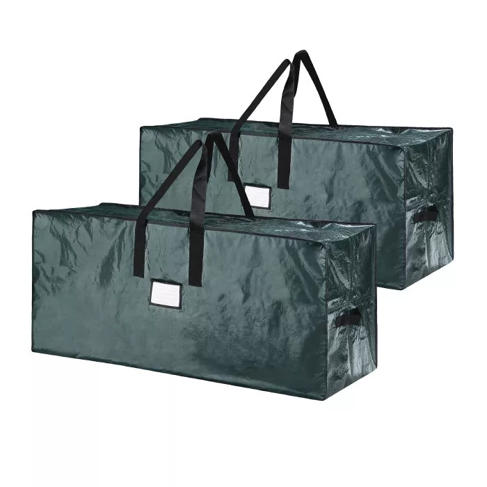 Elf Stor 83-DT5542 Large Christmas Tree Storage BagsGreen - 7.5 ft. - Pack of 2