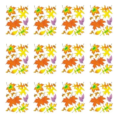 Eureka Window Clings Fall Leaves, 12/Bundle (EU-836550-12)