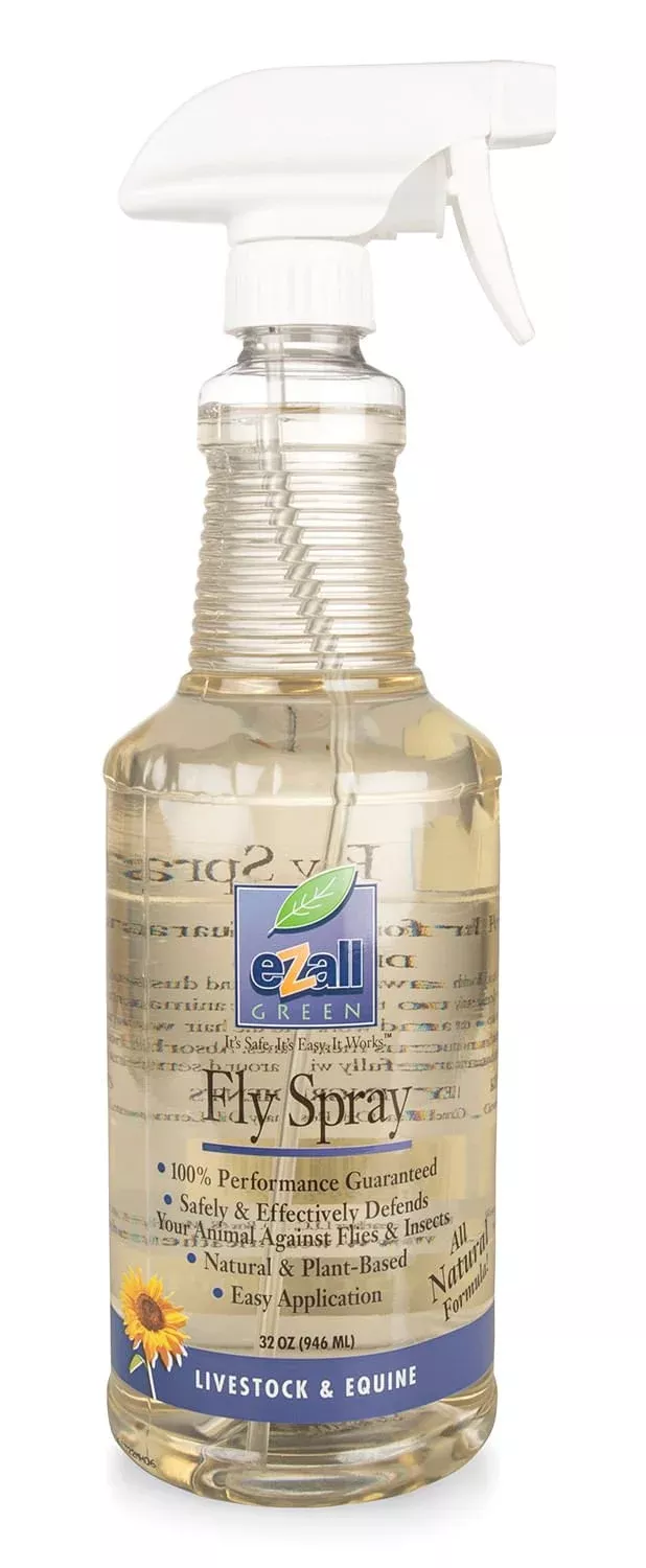 eZall Natural Fly Spray for Horses & Livestock