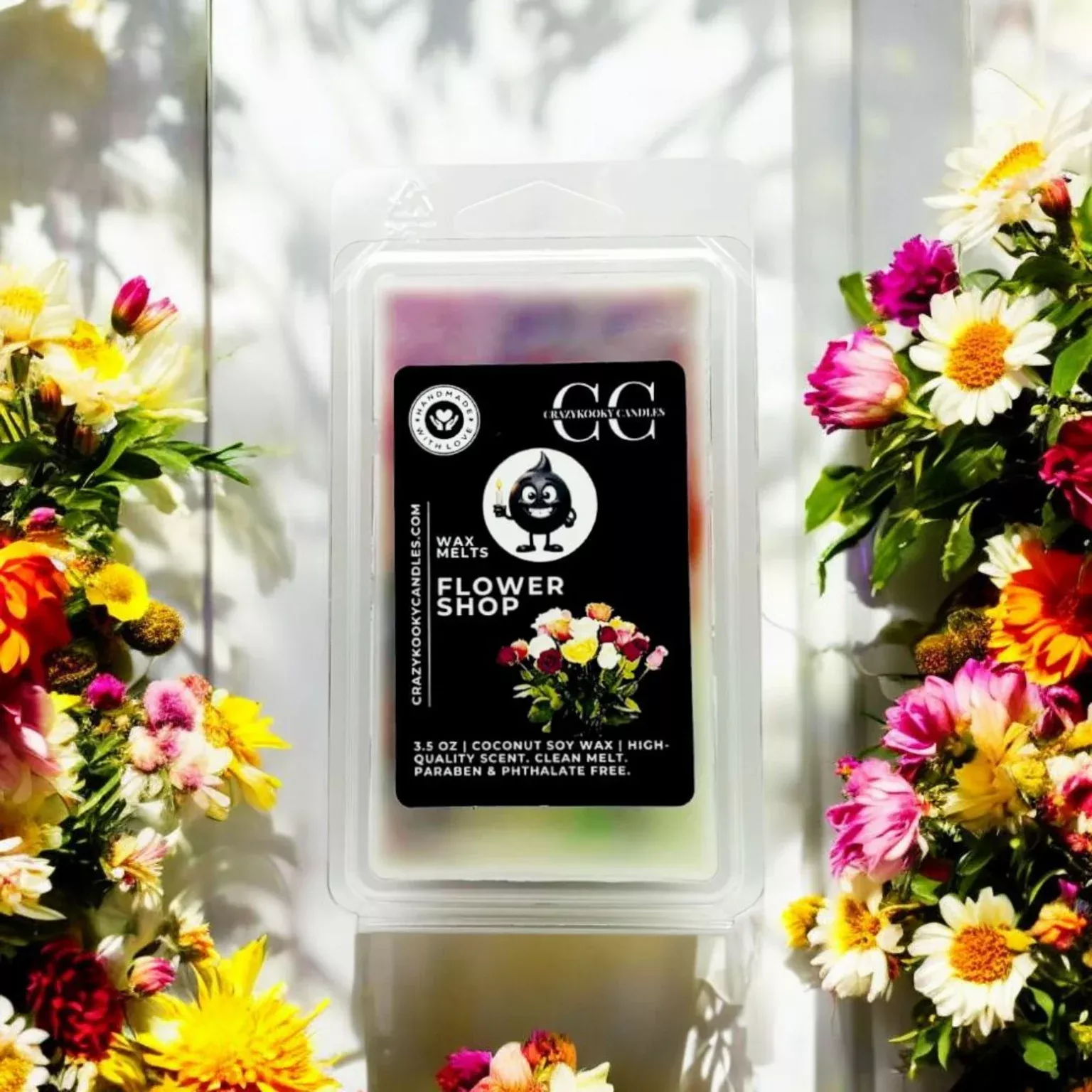 FLOWER SHOP - Wax Melts, Scented Coconut Soy, 3.5oz