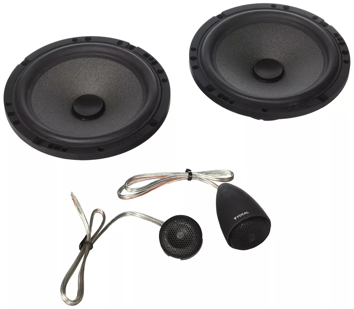 Focal 6.5" 60W Component Speaker System, Black (F-ISN165)