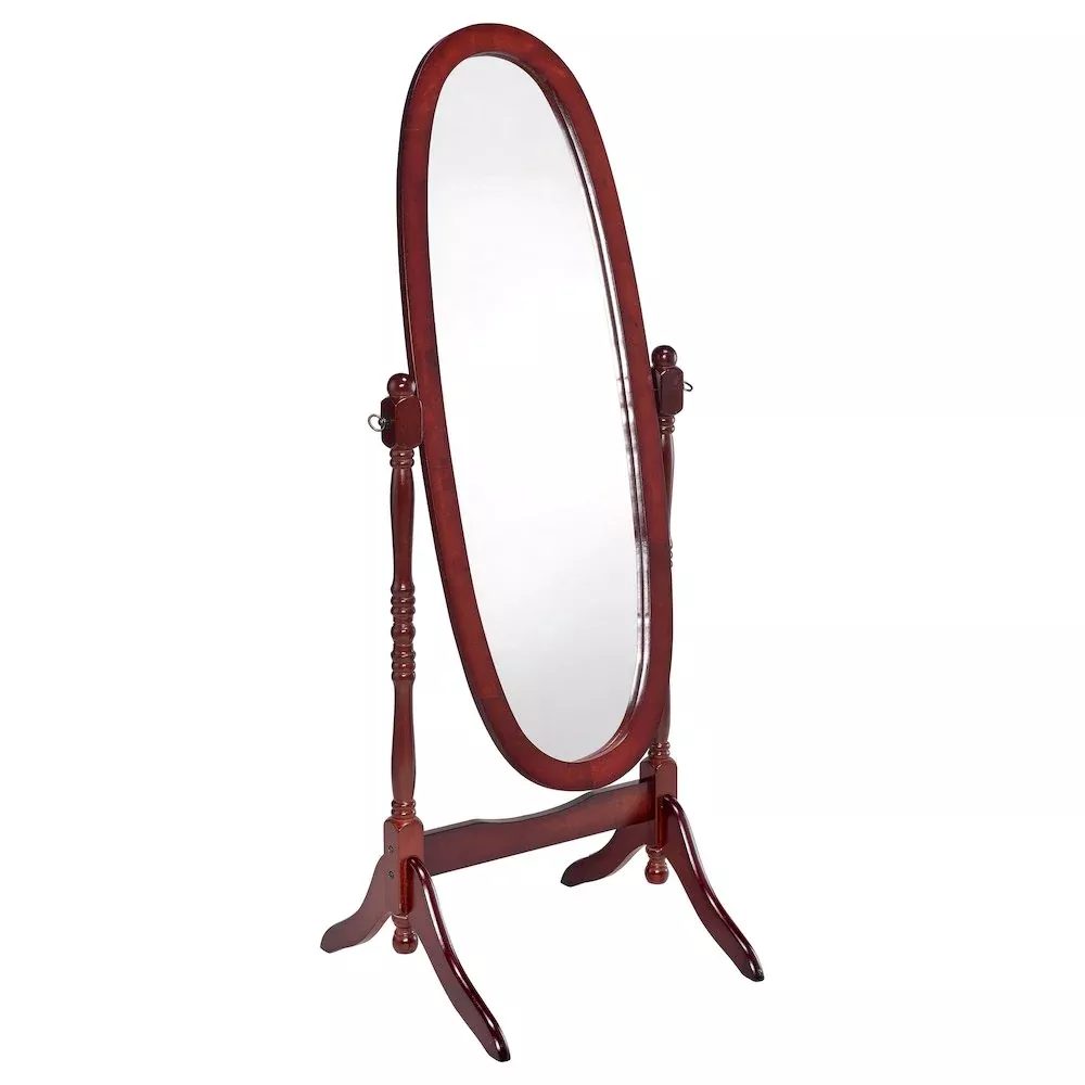 Foyet Wood Adjustable Full Length Cheval Mirror Merlot - Coaster Co. of America
