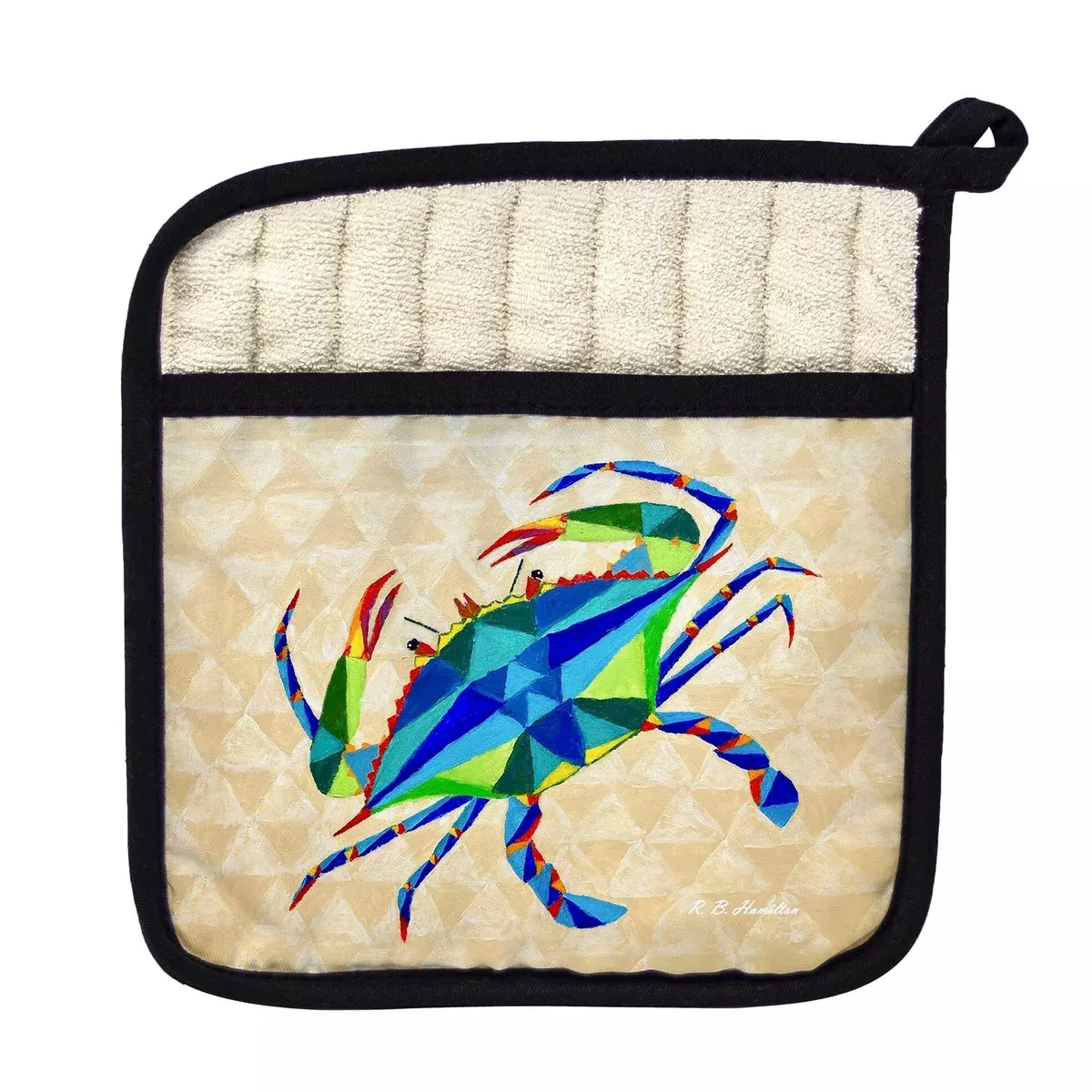 Geometric Crab Pot Holder - 9x9