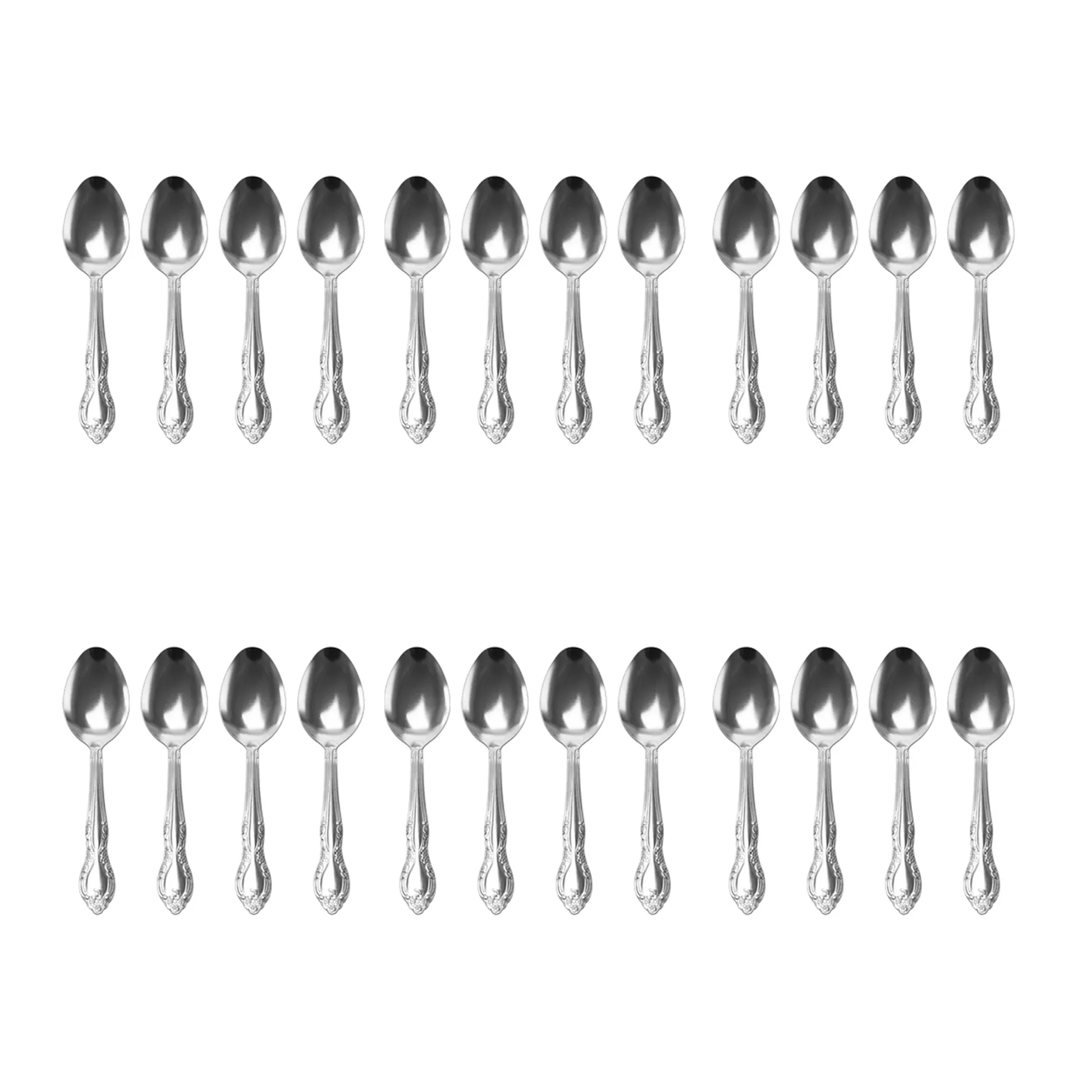 Gibson Home Abbie 24 Piece Stainless Steel Teaspoon Set