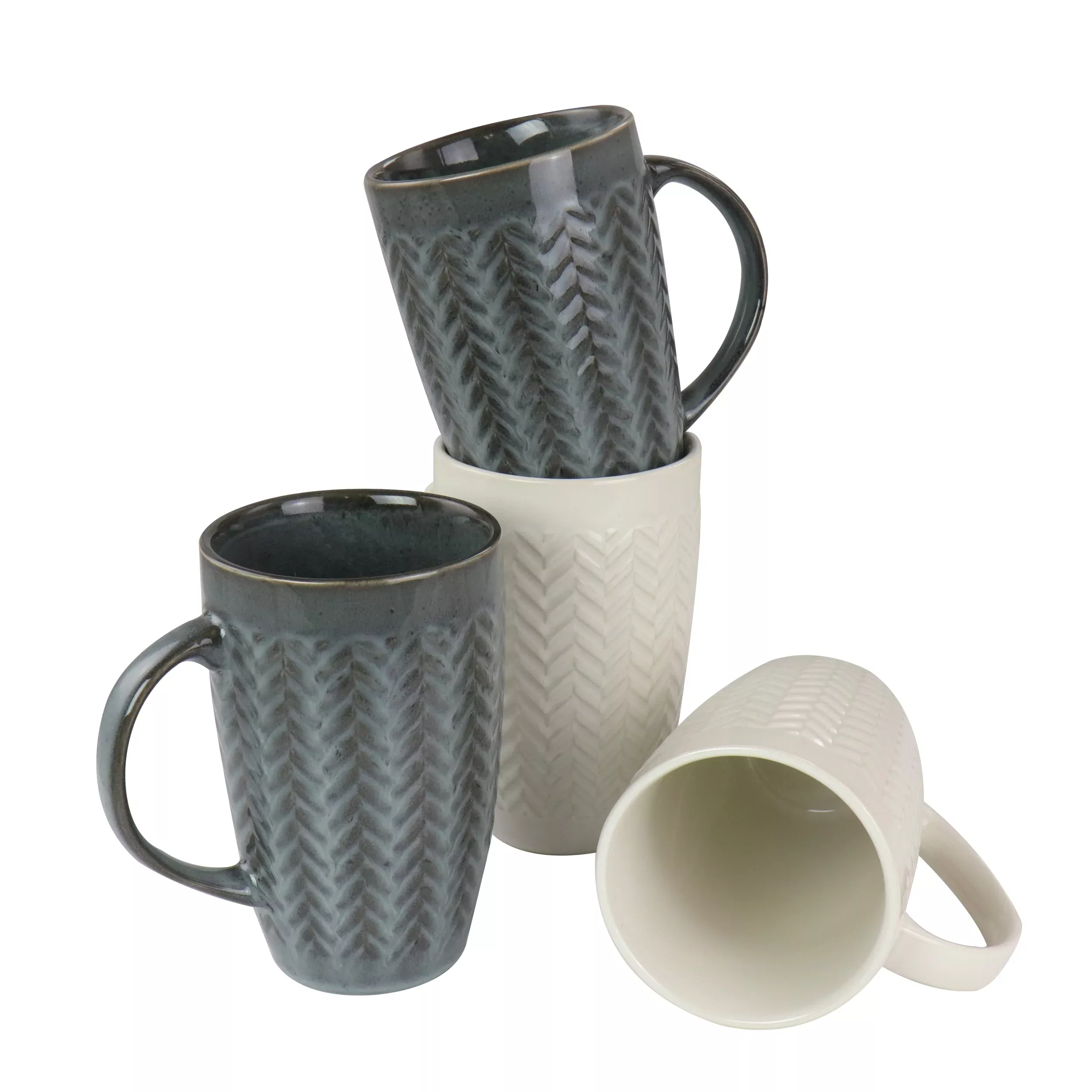 Gibson Home22 oz Stoneware Mug set of 4