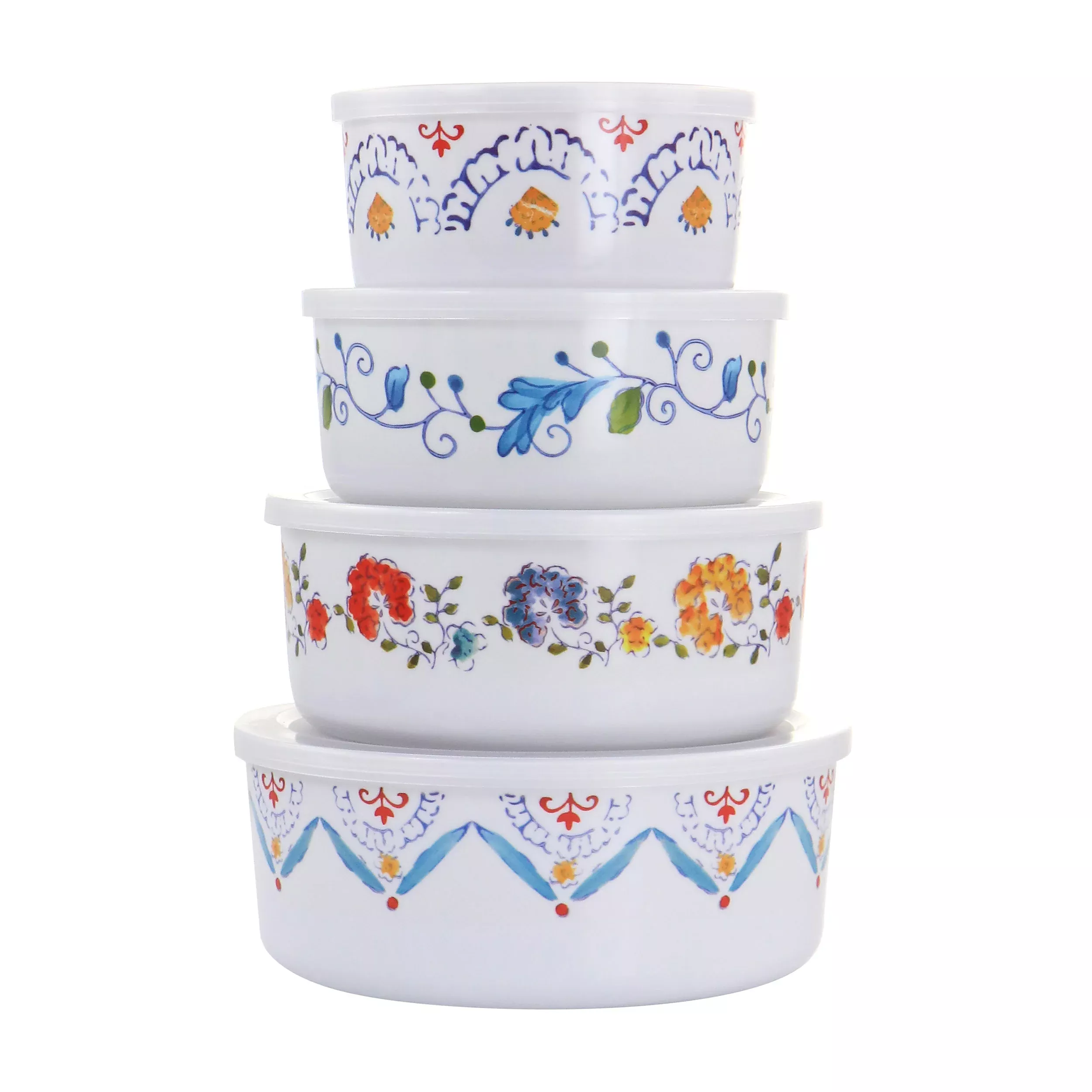 Gibson Home8 Piece Anaya Round Nesting Food Storage Set