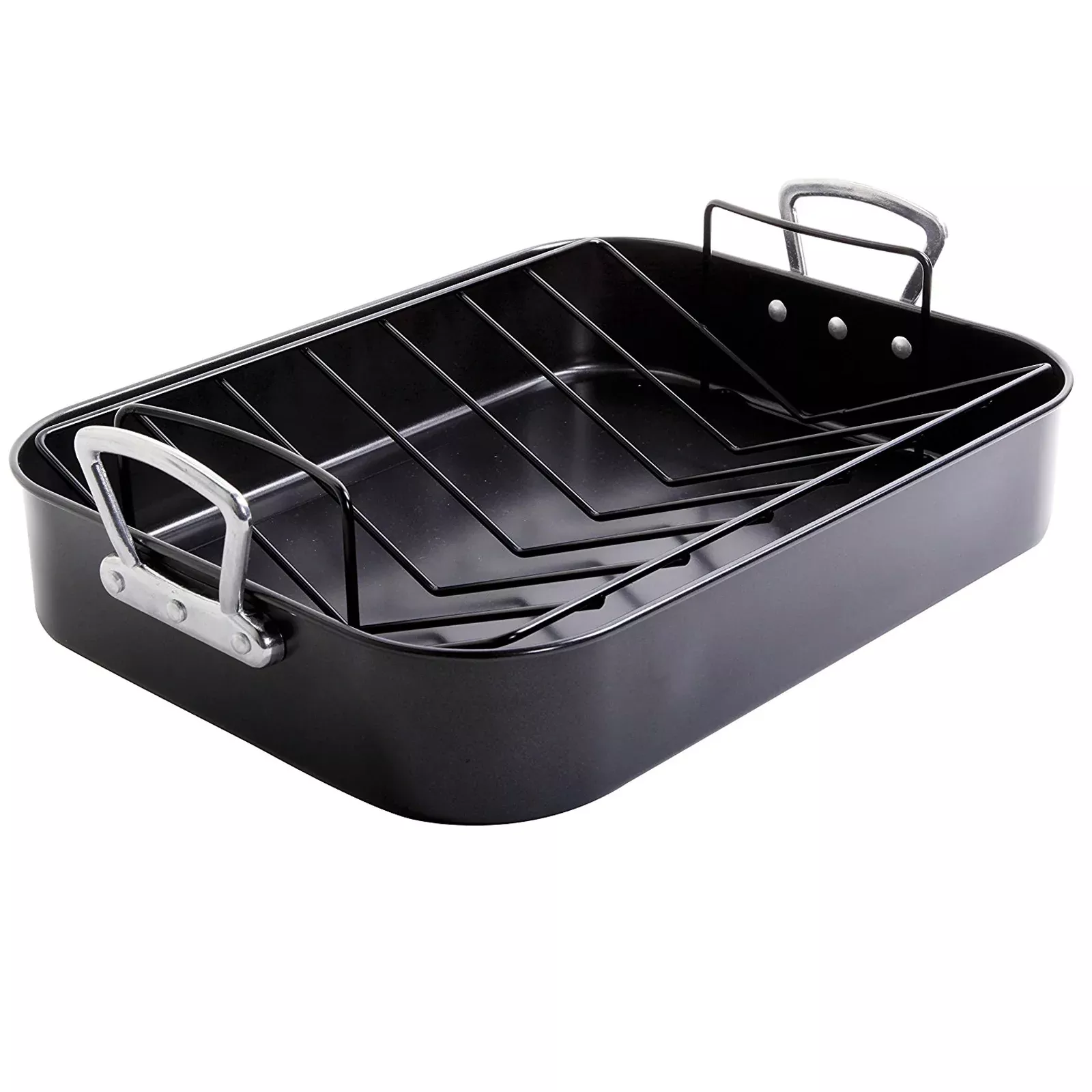 Gibson HomeBroxton 2 Piece Turkey Roaster & V-Rack
