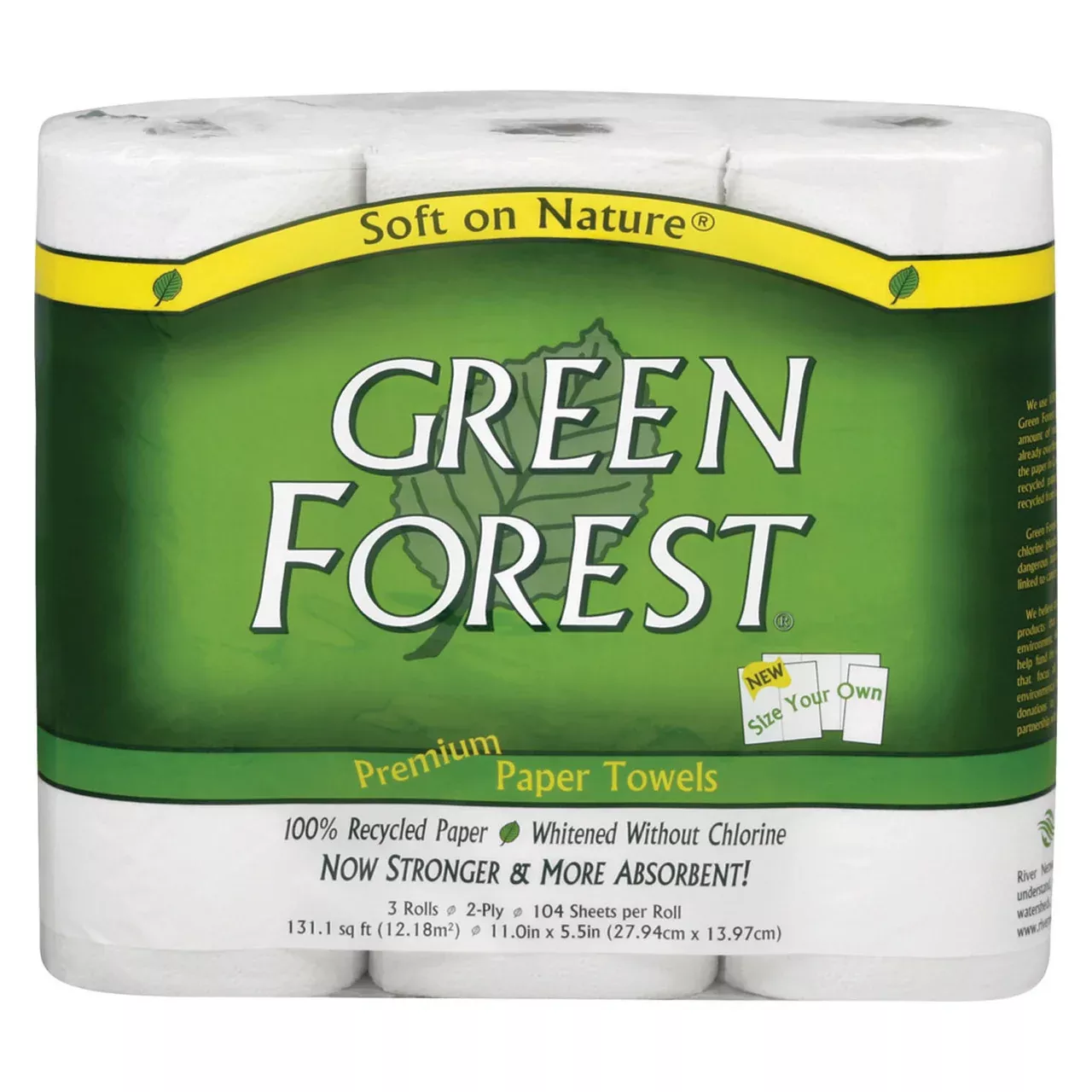 Green Forest Paper Towel Size Your Own- Case Of 10 - 3 Pack