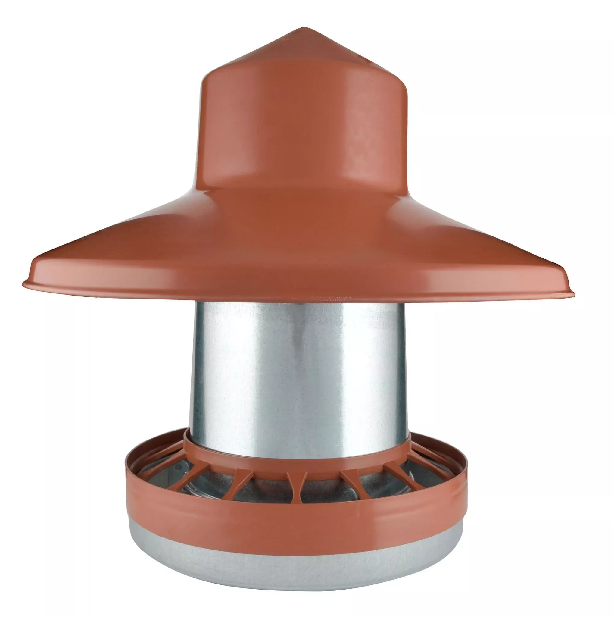 Hanging Galvanized Metal Chicken Feeder & Accessories
