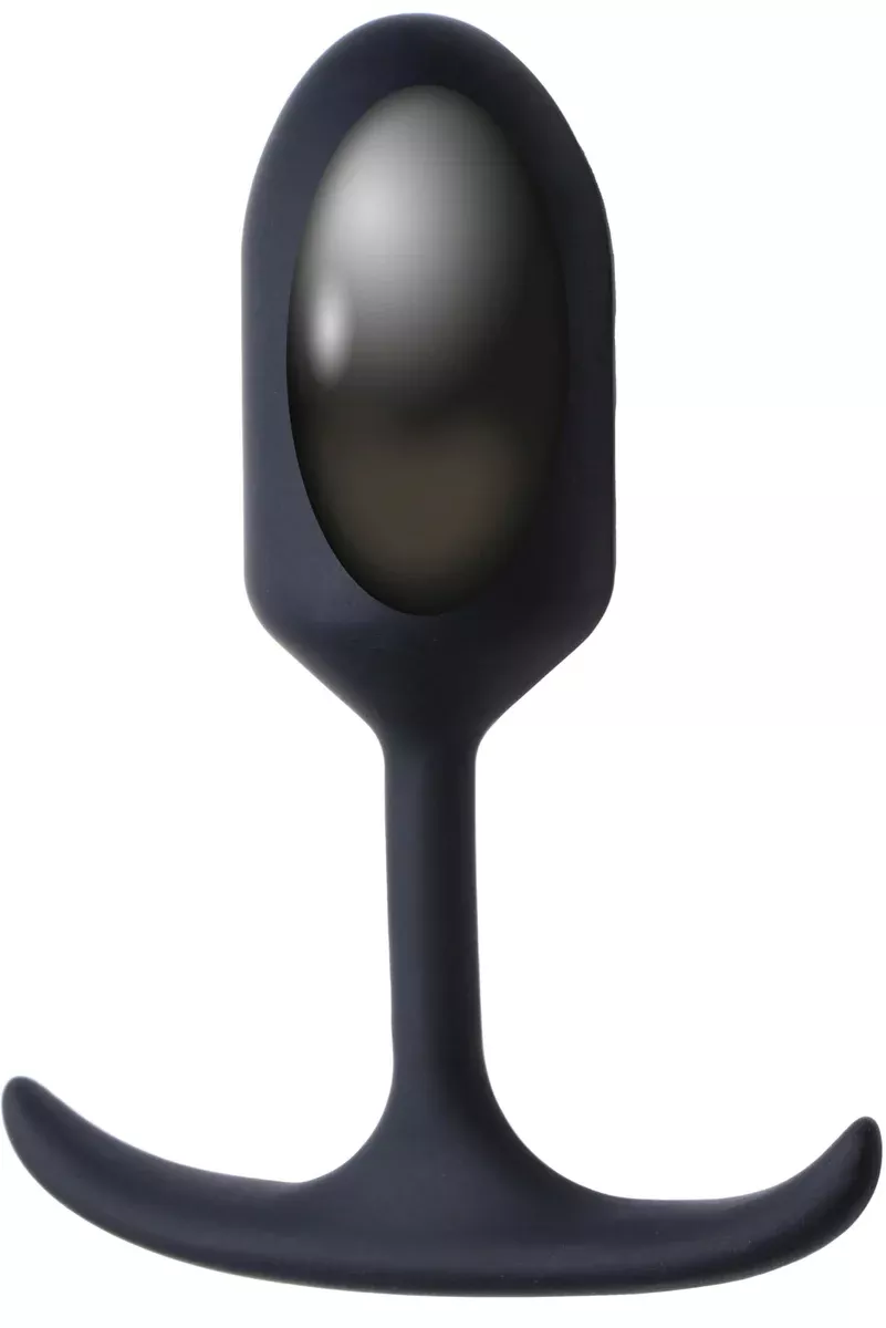 Heavy Hitters Premium Silicone Weighted Anal Plug - Small Black