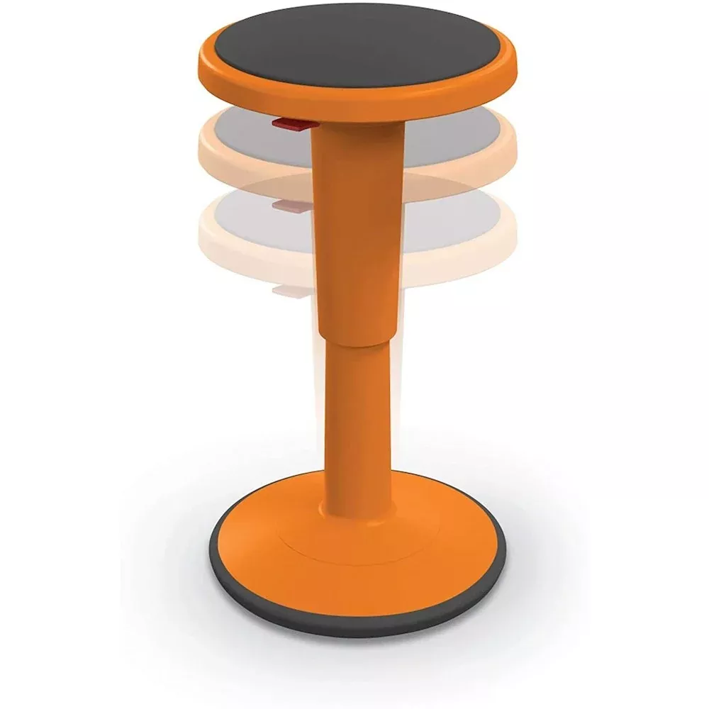 Hierarchy Height Adjustable Grow Stool- Tall Stool (Orange) - BALT