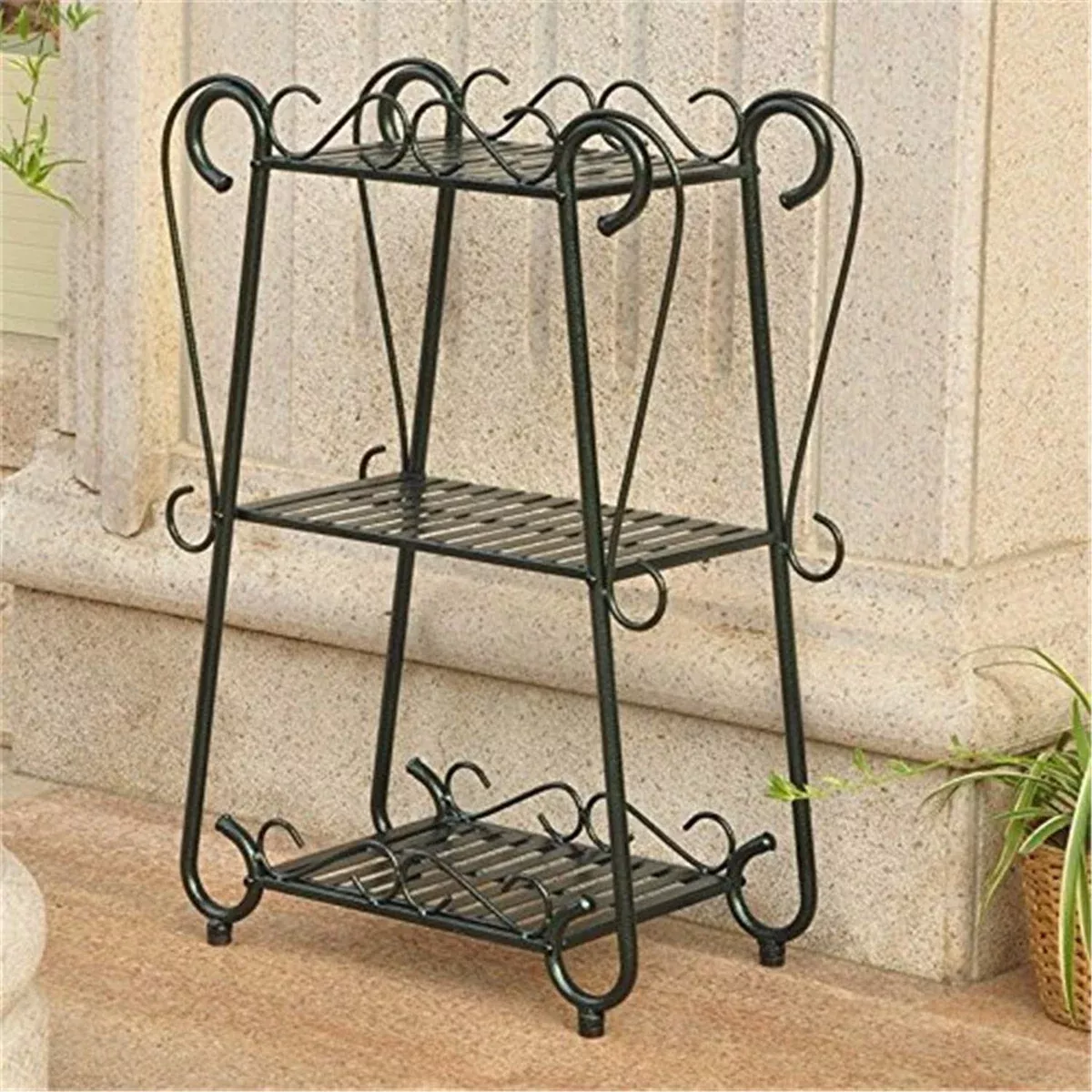International Caravan 3-Tier Utility Shelf in Verdigris