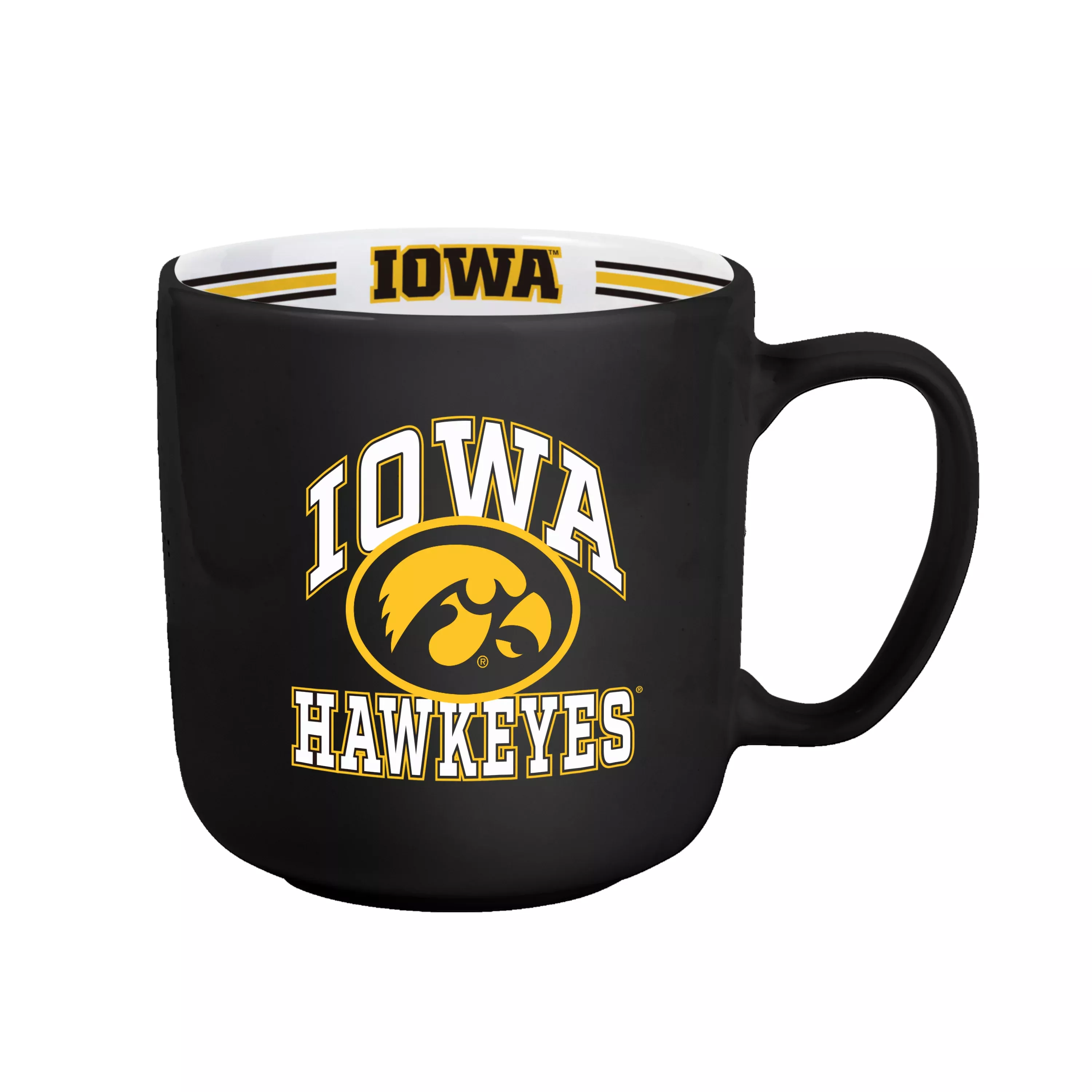 Iowa Hawkeyes Coffee Mug 15oz Stripe Design - Logo Brands