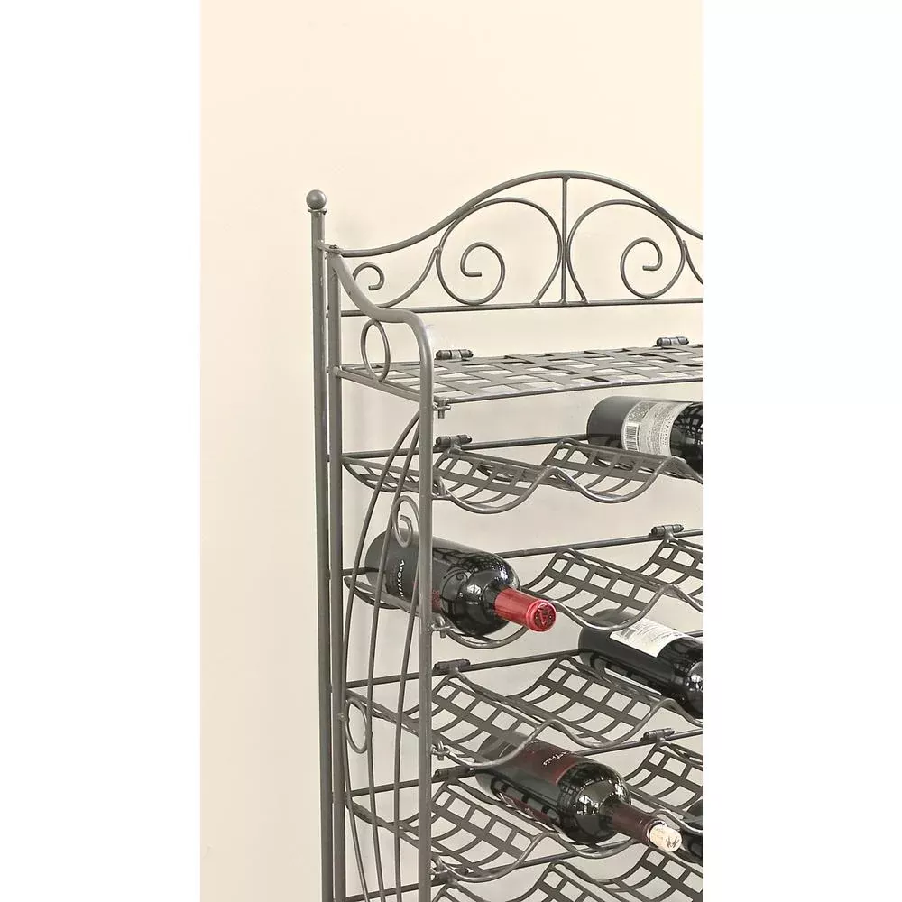 Iron 24-Bottle Wine Rack - International Caravan