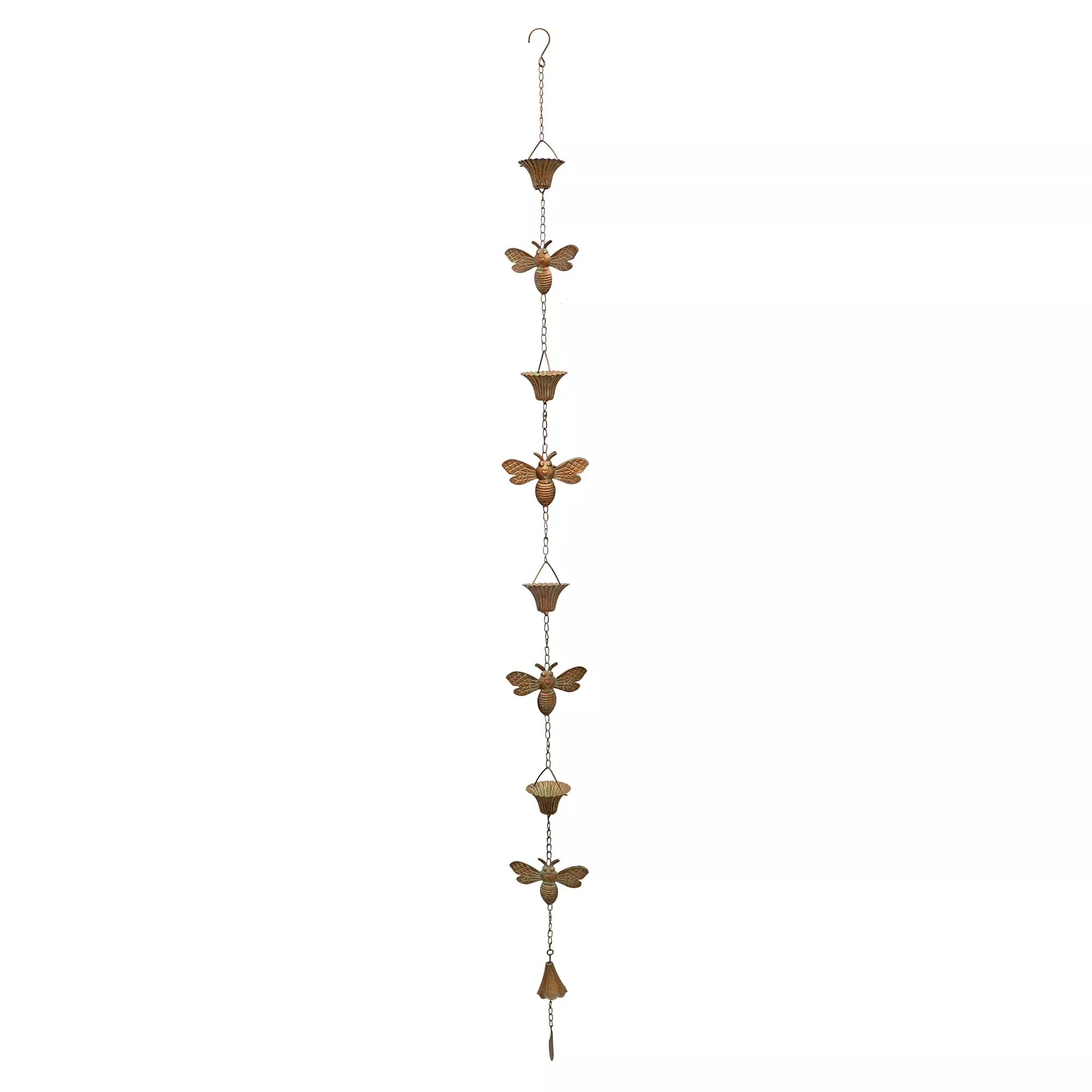 Iron Bumble Bee Rain Chain 61.5''H - Melrose International