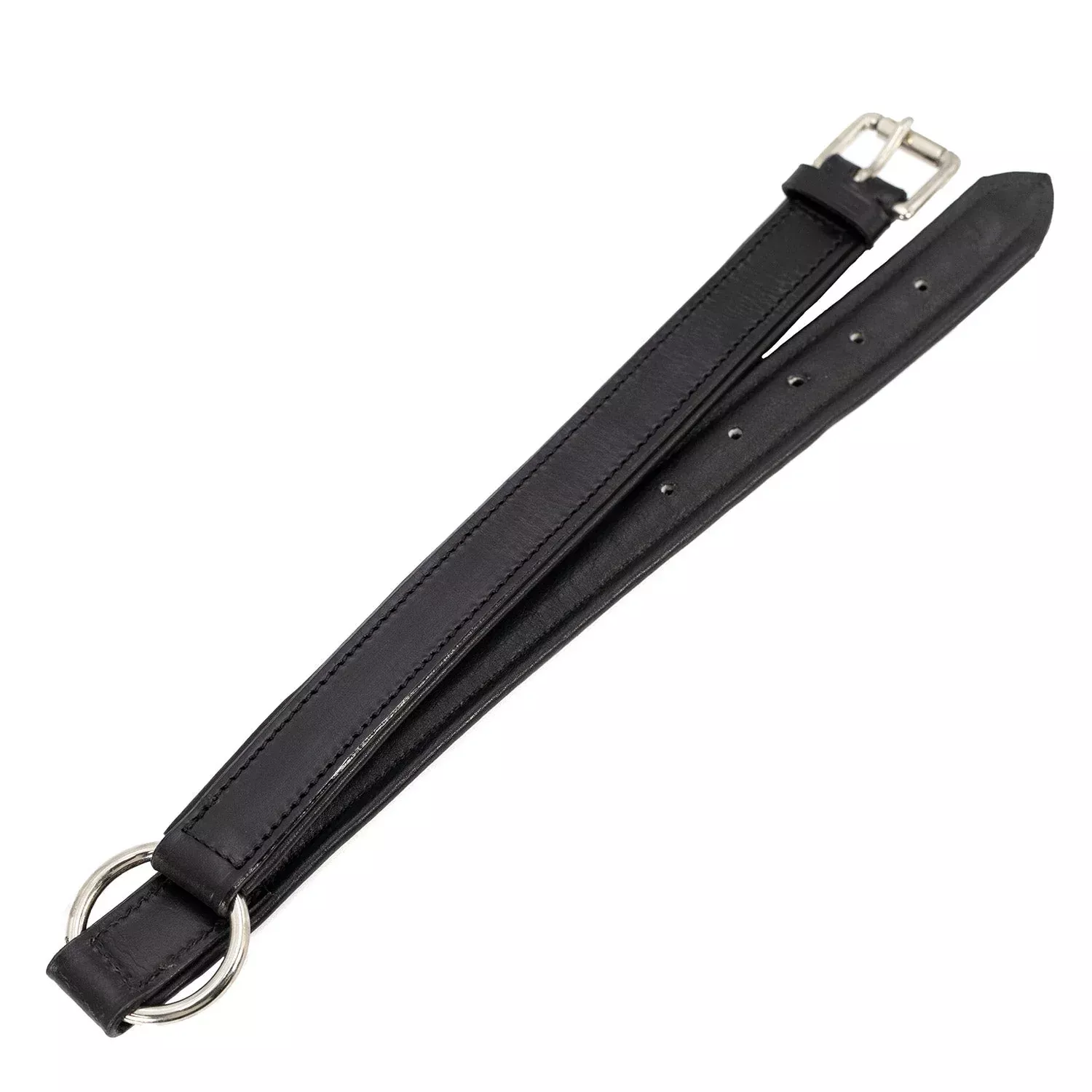 Jeffers Premium Padded Black Leather Dog Collars