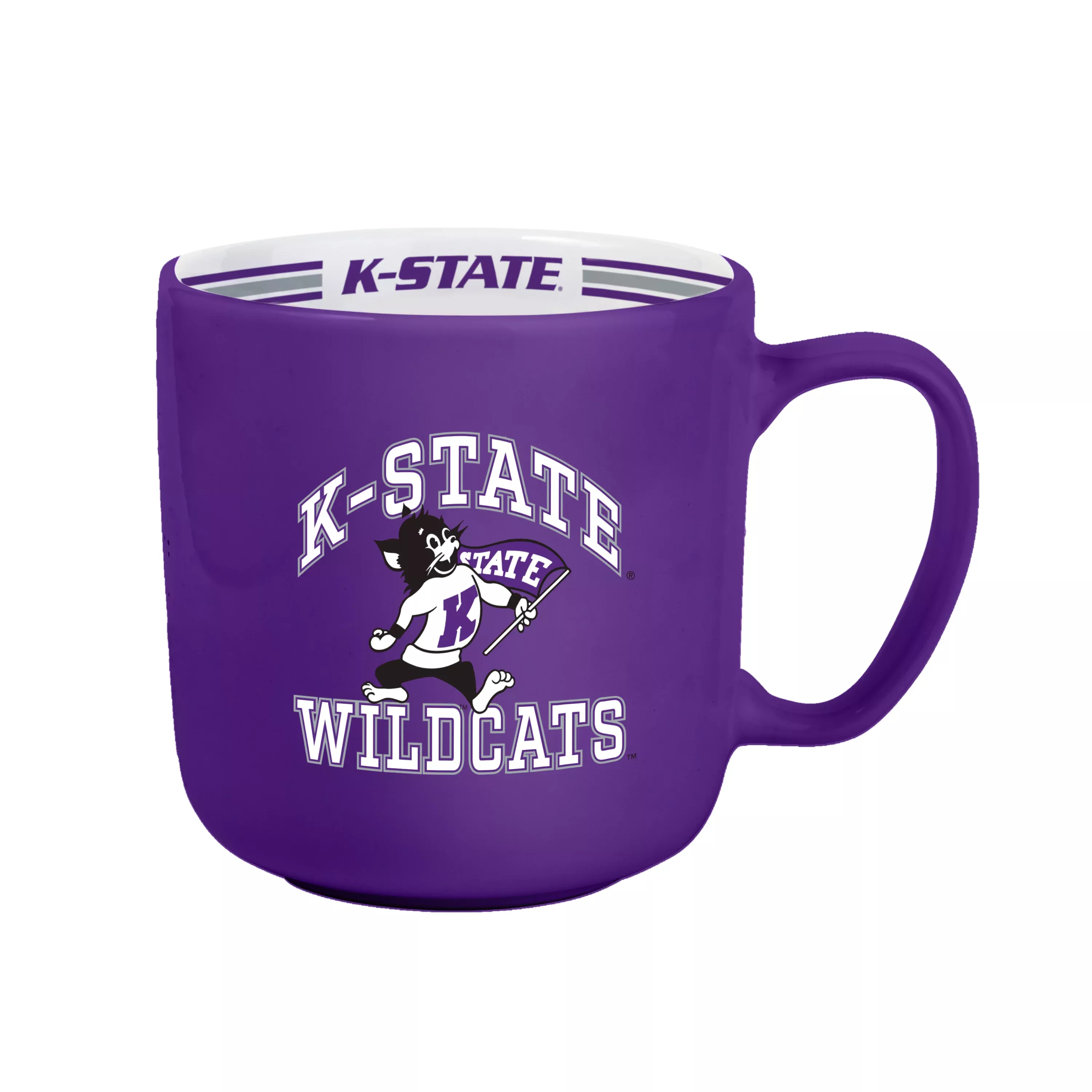 Kansas State Wildcats Coffee Mug 15oz Stripe Design - Logo Brands
