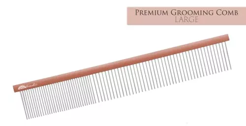 Kenchii Premium Satin Rose Gold Grooming Combs (Large)