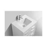 Kube E24-GW Eiffel 24'' High Gloss White Vanity W/Quartz Counter Top