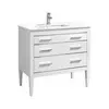 Kube E36-GW Eiffel 36'' High Gloss White Vanity W/Quartz Counter Top