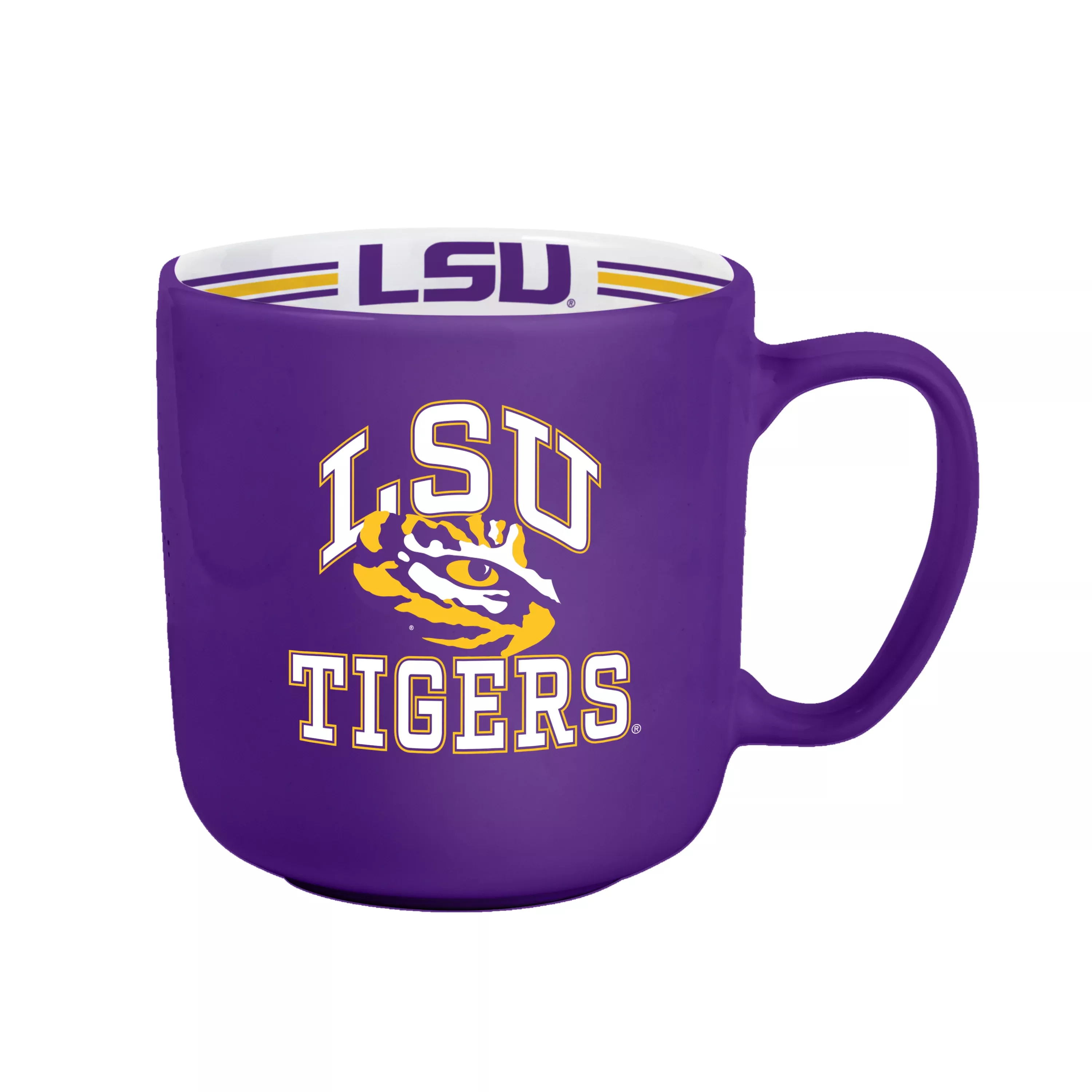 LSU Tigers Coffee Mug 15oz Stripe Design - Logo Brands