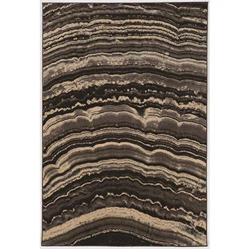 Masters Xylem Brown & Cream 5x7.6, Rug - Linon