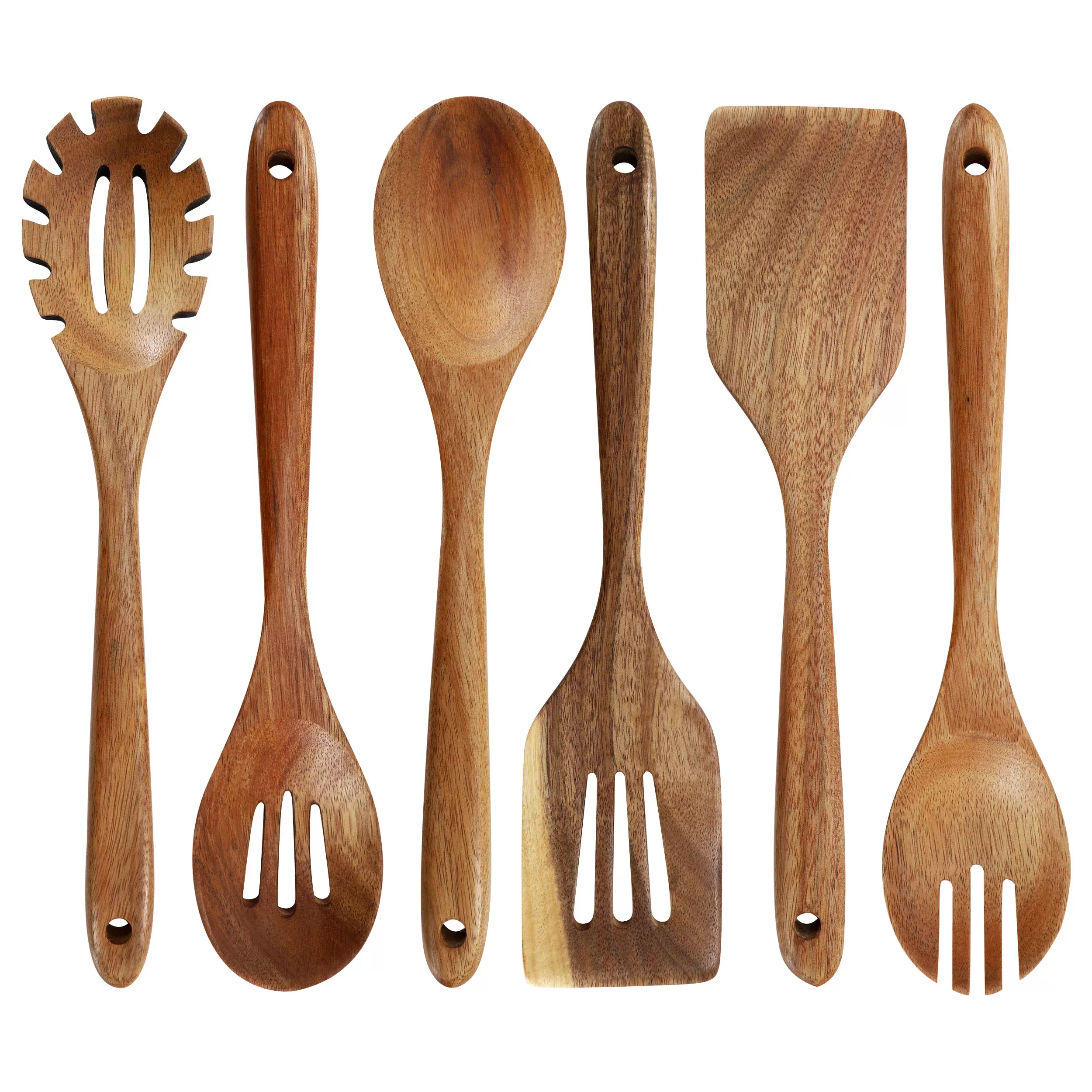 Megachef MegaChef 6 Piece Acacia Wood Kitchen Utensil Set