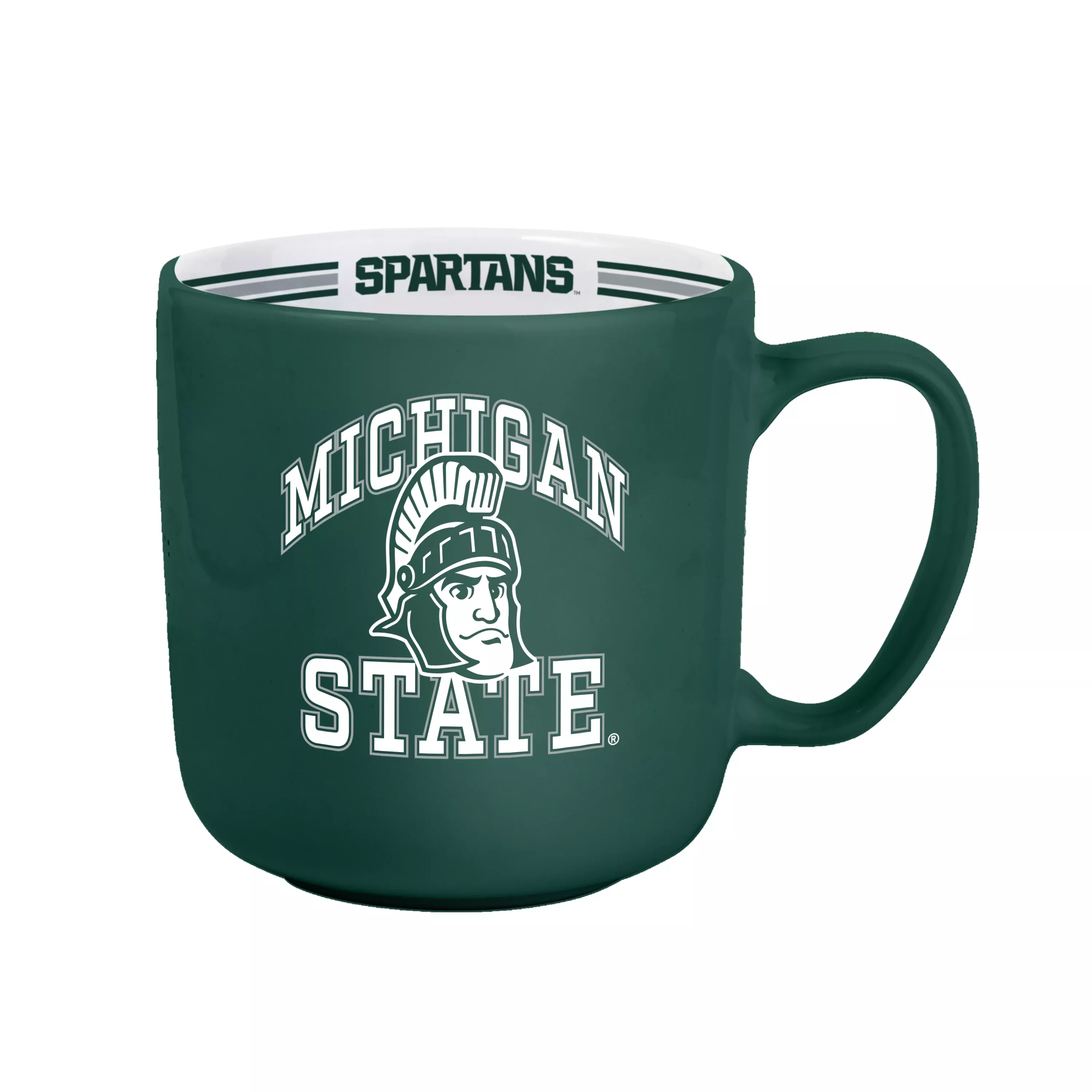Michigan State Spartans Coffee Mug 15oz Stripe Design - Logo Brands