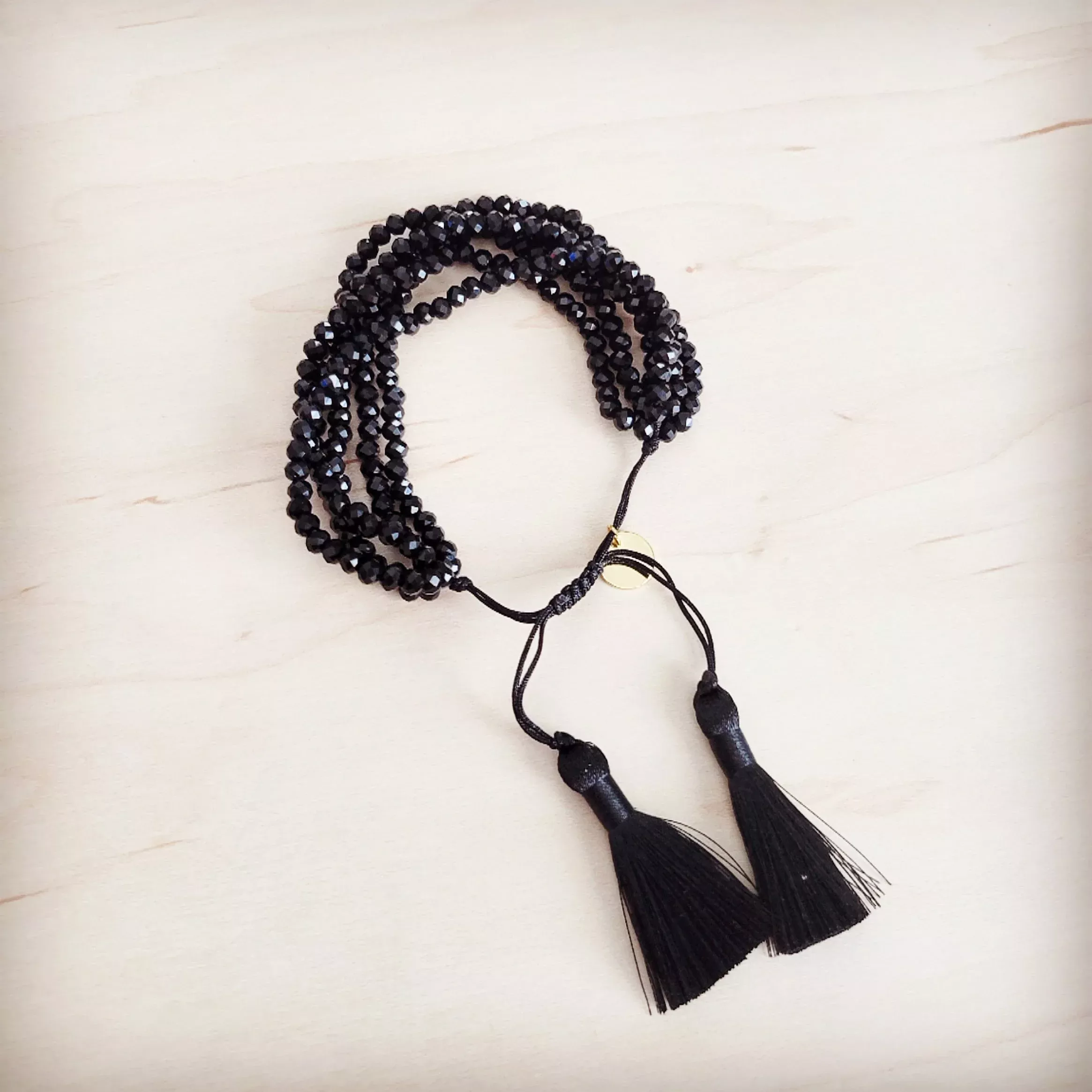 **Midnight Tassel Drawstring Bracelet 811m
