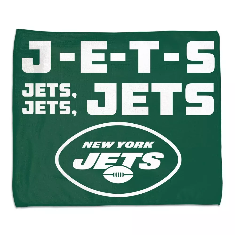 New York Jets Towel 15x18 Rally Style Full Color - WinCraft