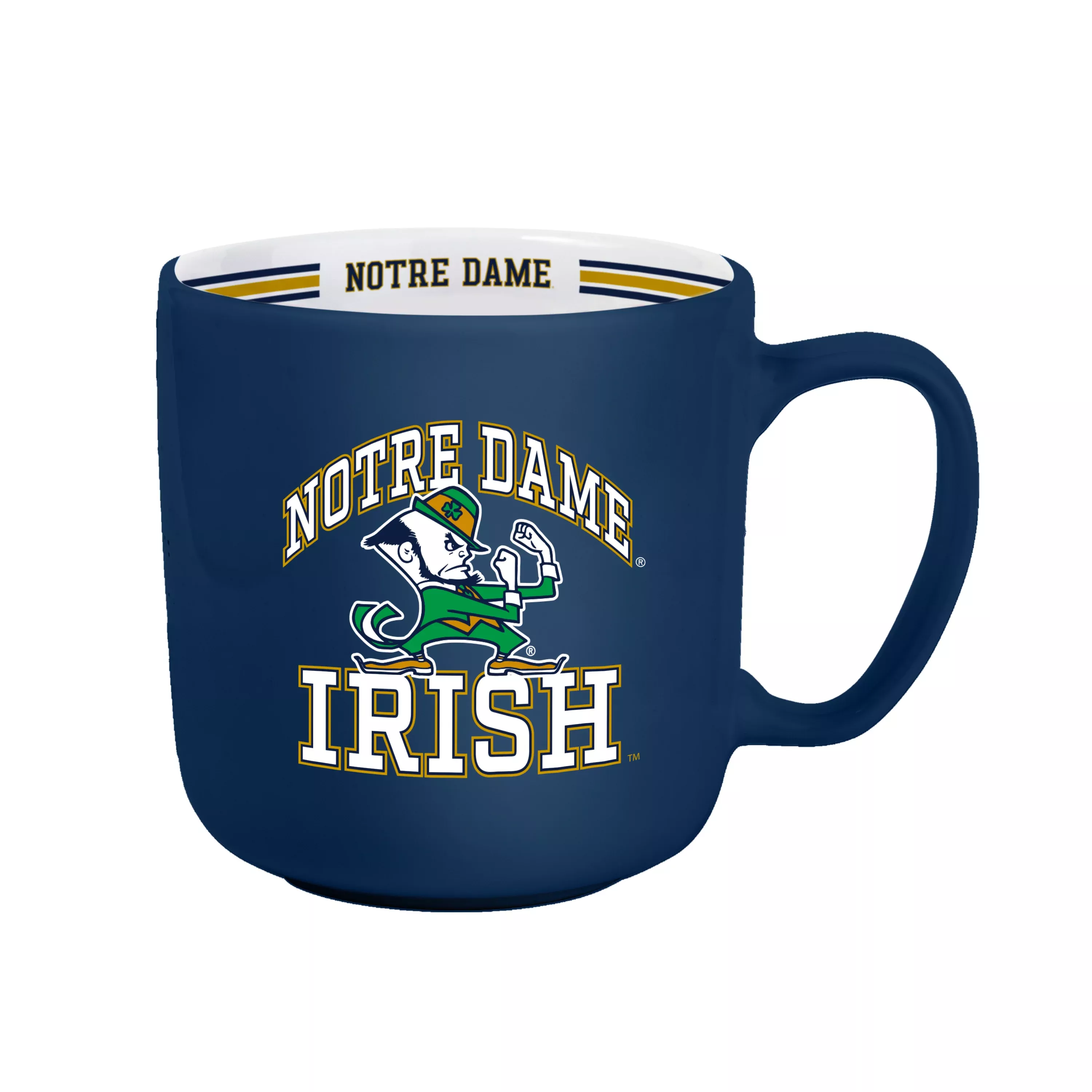 Notre Dame Fighting Irish Coffee Mug 15oz Stripe Design - Logo Brands