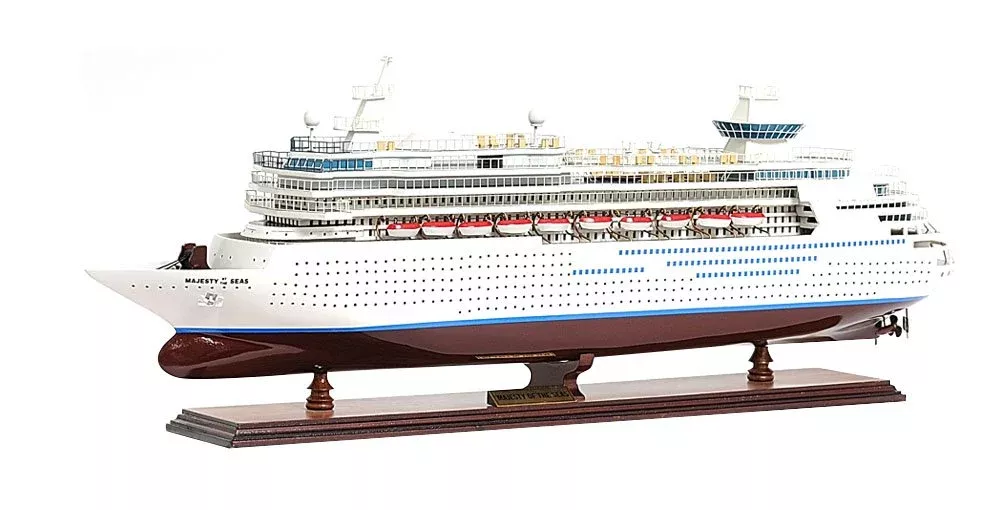 Old Modern Handicrafts Majesty of The Seas Ship Model - Fully Assembled Model Ship - Premium Wood Décor for Home & Office - 31.0L x 6.0W x 12.5H Inches