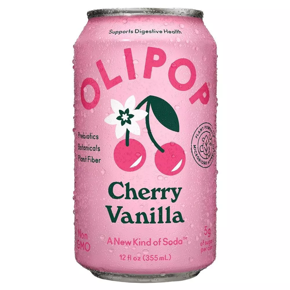 OLIPOP - 'Cherry Vanilla' Soda (12OZ)