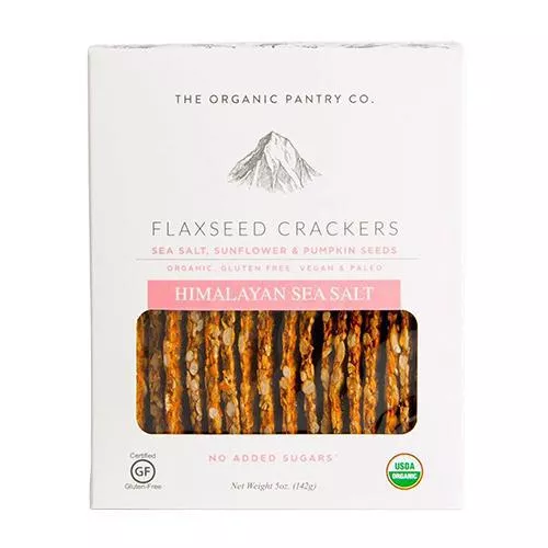 The Organic Pantry Co. - 'Himalayan Sea Salt' Flaxseed Crackers (5OZ)