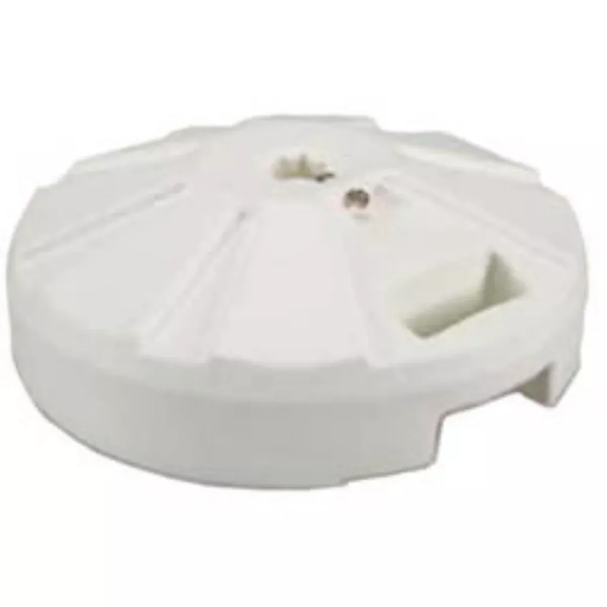 Patio Living Concepts, 00261, Durable Rust Free Molded Resin, Patio Umbrella Base, 50 pounds holding force, 16"D & 11 1/2"H, White