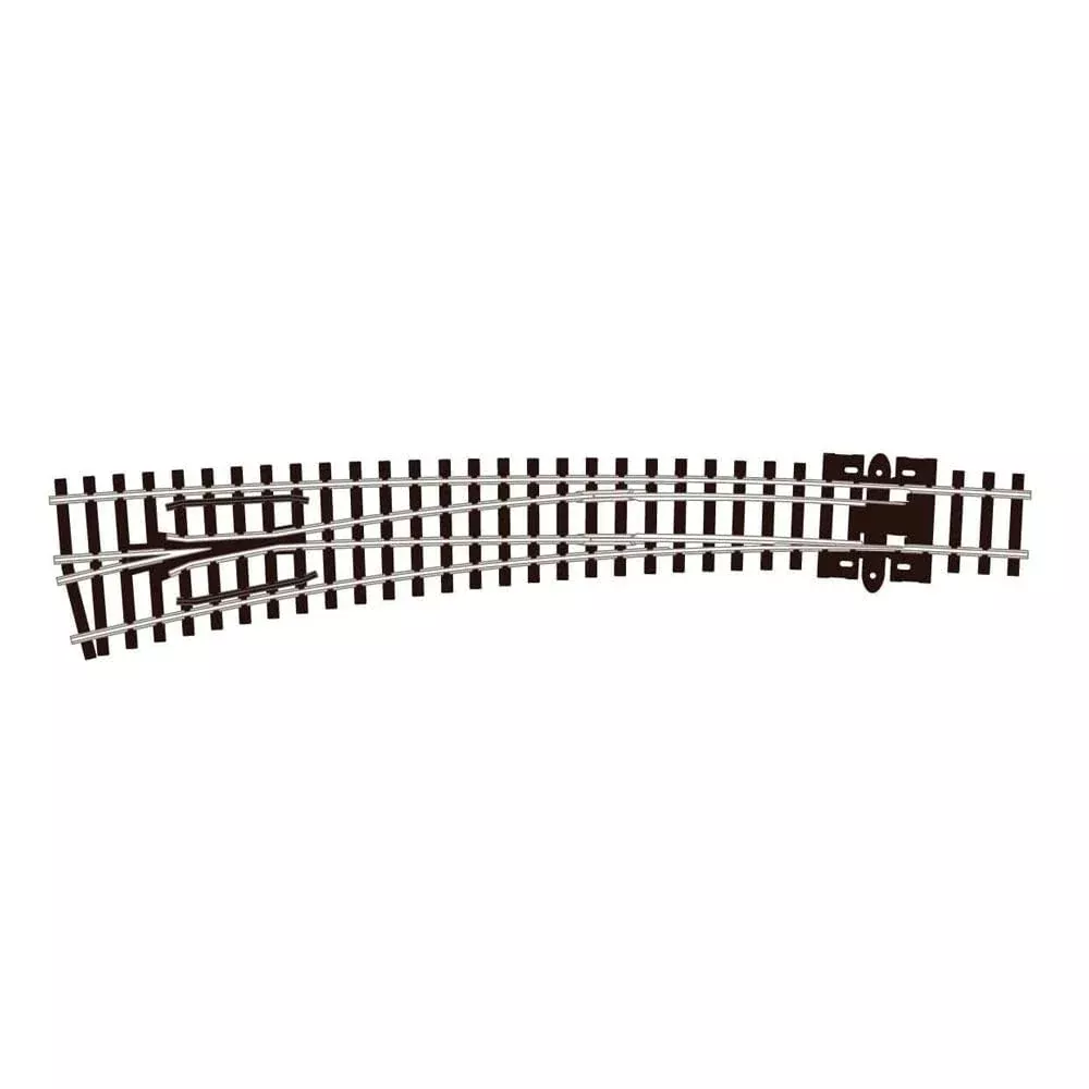 Peco N C80 Electrofrog Dbl Curved Left-Hand Turnout