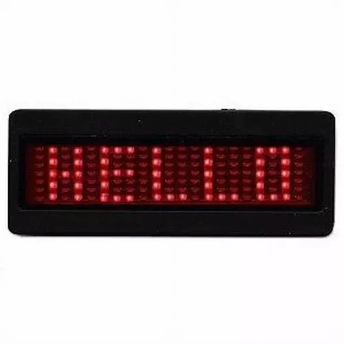 Programmable Scrolling LED Name Tag
