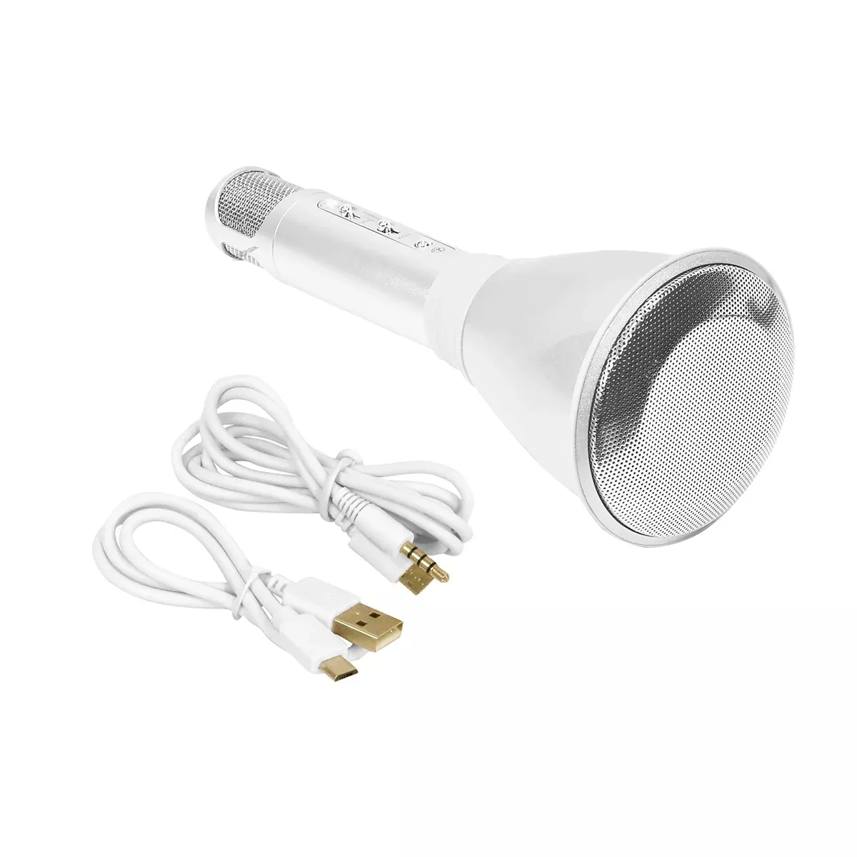 Pyle Microphone Portable Wireless Karaoke Machine , Mini Handheld Cellphone Karaoke Player Built-iin Speaker, Karaoke Mic Machine for Home KTV