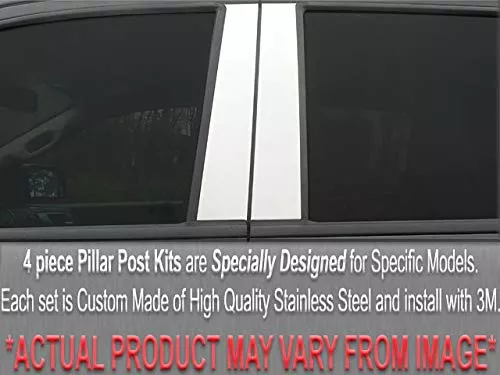 QAA is Compatible with 2000-2004 Nissan Pathfinder 4 Piece Stainless Pillar Post Trim PP20527