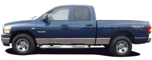 QAA is Compatible with 2002-2008 Dodge RAM 10 Piece Stainless Rocker Panel Trim, Full Kit, 8" Width TH42931