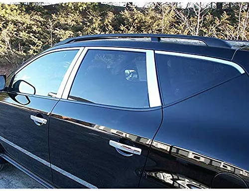 QAA is Compatible with 2003-2007 Nissan Murano 12 Piece Stainless Window Trim Package, Includes Upper Trim and Pillar Posts, NO Window Sills WP24590