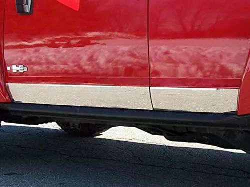 QAA is Compatible with 2006-2009 Hummer H3 4 Piece Stainless Rocker Panel Trim, Lower Kit, 5.5" Width HV46301