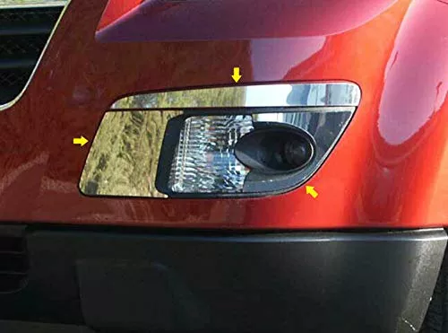 QAA is Compatible with 2007-2009 Saturn Outlook 6 Piece Stainless Front Vent Trim and Fog Light Trim, Three Pieces Each FV47425