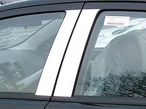 QAA is Compatible with 2008-2017 Mitsubishi Lancer 4 Piece Stainless Pillar Post Trim PP29015