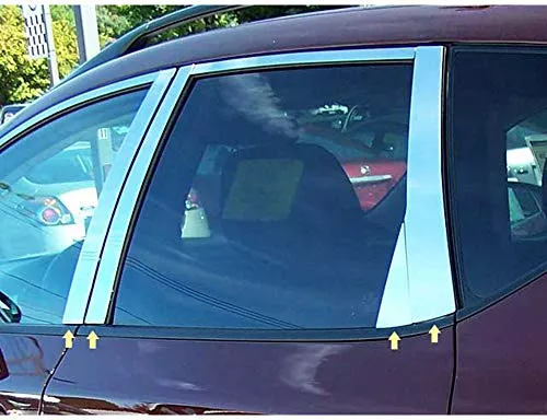 QAA is Compatible with 2009-2014 Nissan Murano 8 Piece Stainless Pillar Post Trim, Includes Triangle Piece PP29592