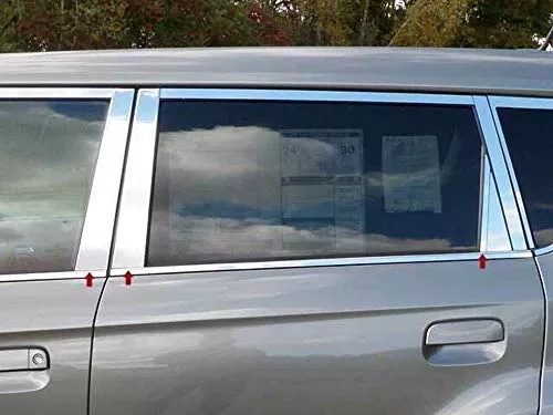 QAA is Compatible with 2010-2013 Kia Soul 6 Piece Stainless Pillar Post Trim PP10831