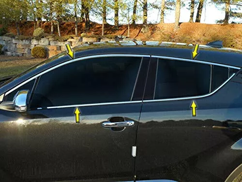 QAA is Compatible with 2018-2023 Toyota C-HR 8 Piece Stainless Window Trim Package, Includes Upper Trim, Window Sills, NO Pillar Posts WP18141