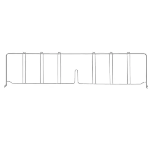 Quantum DIV30GY Wire Shelf Divider, 30"D x 8"H, Gray epoxy Finish