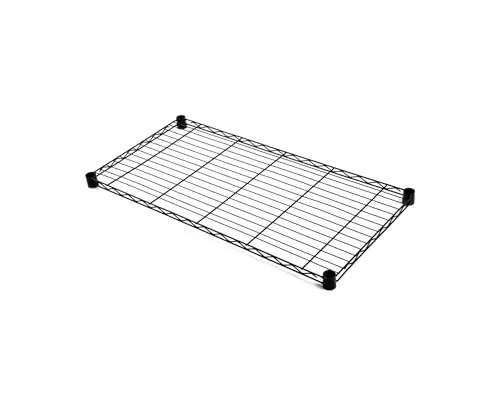 Quantum Storage Systems 1224BK Wire Add-On Shelf Black Epoxy 24" W x 12" D