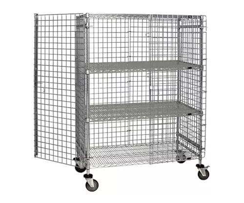 Quantum Storage Systems 2148-63SEC-2 Security Unit, 48" W x 21" D x 63" H, Carbon Steel, Chrome, NSF